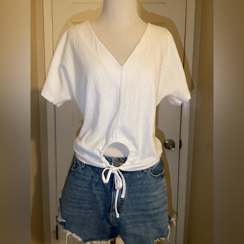 Zara Womens Tie Top